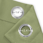 LEMOMO Blackout Curtains 66 x 54 Inch Long Sage Green Curtains Set of 2 Panels - Image 5