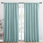 NICETOWN 2 Panels Blackout Curtains, Rod Pocket Thermal Insulated Drapess by NICETOWN