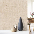 Beige Grasscloth Peel and Stick Wallpaper Textured Contact Paper 15.7inch x - Image 3