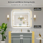 40x36 Inch LED Bathroom Mirror - Image 2