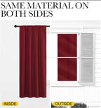 NICETOWN Christmas Burgundy Curtains Blackout Drape Panels - Image 6