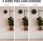 Modern Silent Wall Clock, 10inch Non-Ticking Analog Battery Operated Clock - Image 9