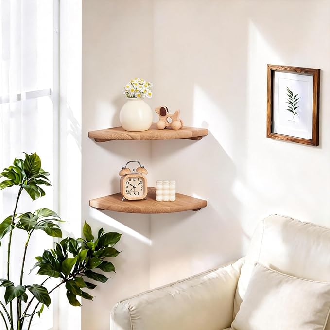 Gieanoo Floating Corner Shelves - Image 2