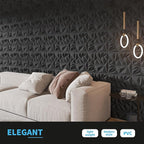 Art3d 50-Pack 3D Wall Panels for Interior Wall Decor, Modern Diamond Textured - Image 3