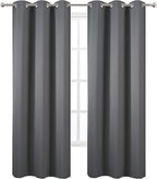 LEMOMO Grey Thermal Blackout Curtains/38 x 84 Inch/Set of 2 Panels Room - Image 2