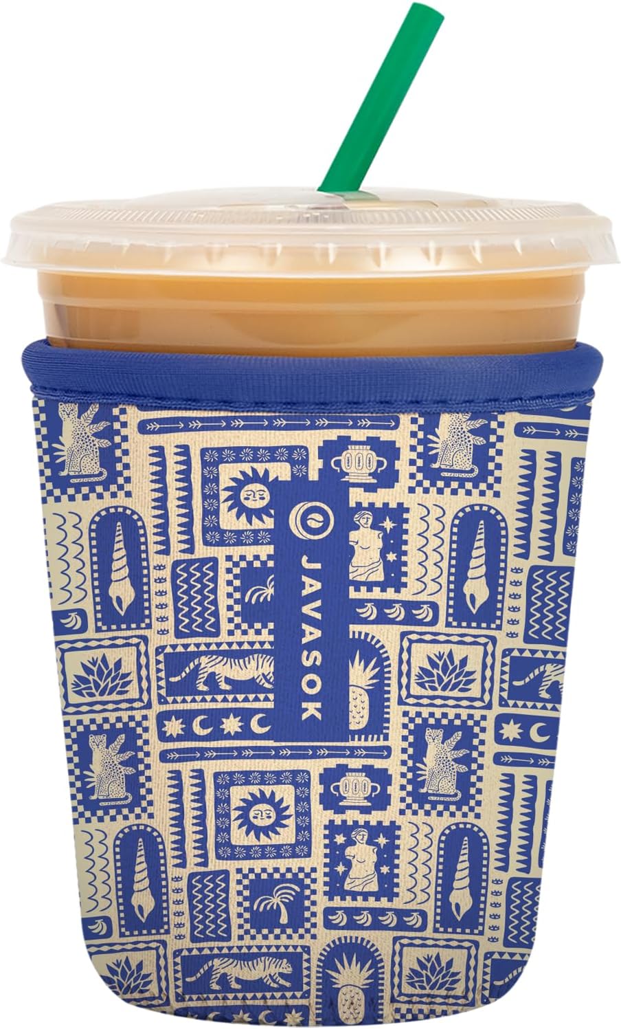 Sok It JavaSok Iced Coffee & Cold Soda Insulated Neoprene Cup Sleeve (Off the Grid, Small: 16-20oz)
