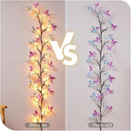 Willow Vine Light with Butterfly 48LED 5.9FT Enchanted Wall Decoration Vine - Image 7