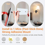 Peel and Stick Wall Sconces, Stick On Wall Sconce Set of 2, Battery Operated - Image 3