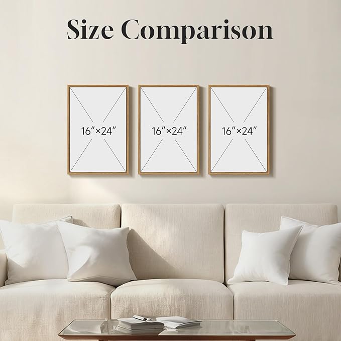 3 Piece Framed Watercolor Floral Canvas Wall Art - Image 7