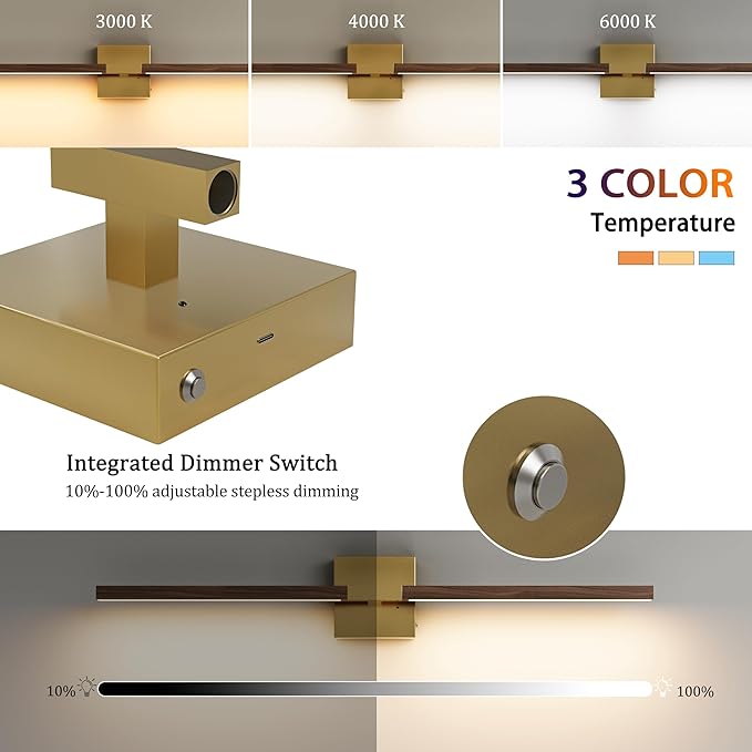Rayogale 32 Inch Rechargeable Battery Operated Wall Sconce Set 2, 8000mAh - Image 3