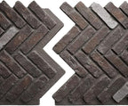EverStone Herringbone Faux Brick Panel, 46 1/2"W x 25 1/4"H x 1"D, French - Image 8