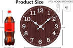 Wall Clock, Modern Wall Clocks Battery Operated, Silent Non Ticking Clock - Image 3