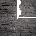 EverStone Acadia Ledge Faux Stone Panel, Graphite Color - Image 9