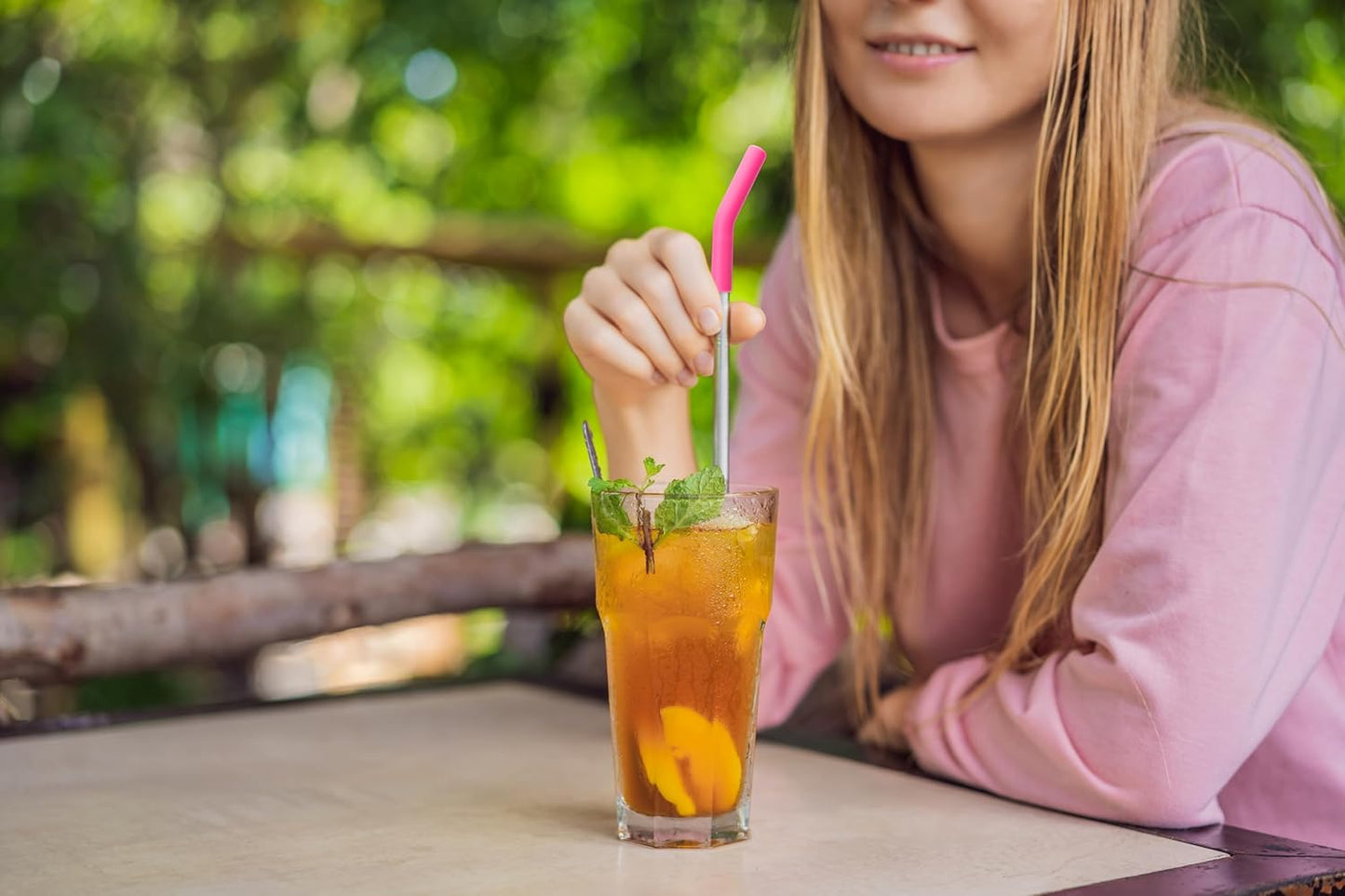 Zibtes-4PCS Silicone Straw Tips- Food Grade Rubber Metal Straws Tips Covers Only Fit for 1/3 Inch Wide(8MM Outdiameter) Stainless Steel Straw-Army Green