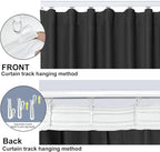 Room Divider Blackout Curtain Track Curtains Wall Dividers Panels Screen - Image 4