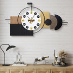 Luxury Modern Wall Clocks-Large Geometric Dial Wall Clock Battery Operated by Wecreatemoderndesign