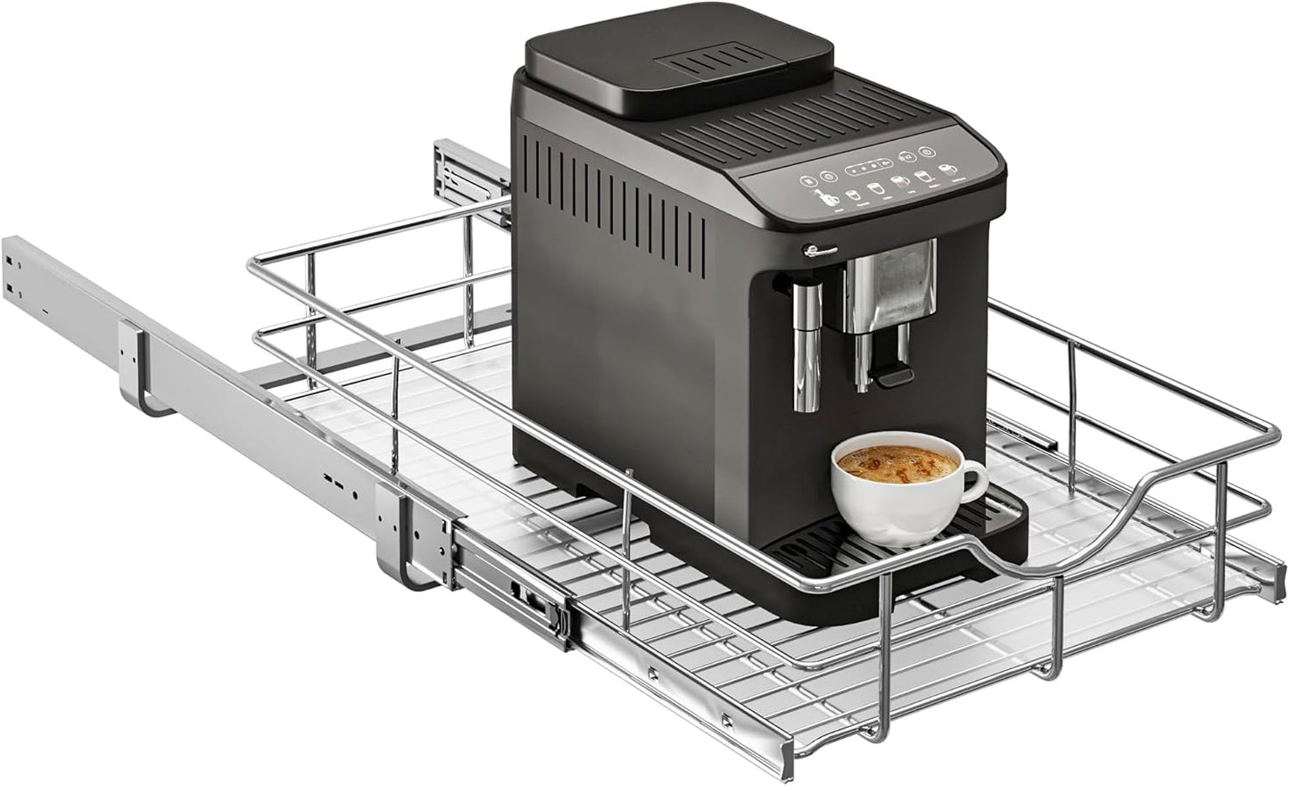 WelFurGeer Soft Close Slide Out Cabinet Shelf, 14" W x 22" D Pull Out Drawers for Kitchen Cabinets, Kitchen Shelf Organizer, Cupboard Organizers and Storage, Under Cabinet Pull Out Shelves