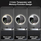 NEWBULIG 30 Inch Round LED Bathroom Wall Mirror - Image 6