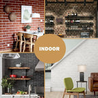 Old Town Black Faux Brick Wall Tiles, 3D Thin Brick Veneers - Image 3