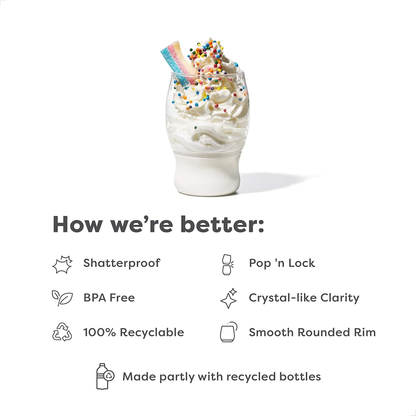 TOSSWARE POP 4oz Taster SET OF 48, Premium Quality, Recyclable, Unbreakable & Crystal Clear Plastic Shot Glass, 48 Count (Pack of 1)