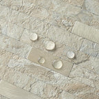 AULIGET 20 Sheets Faux Stone Peel and Stick Backsplash, Sandstone - Image 4