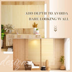 Juexica 2 Pcs Natural Bamboo Wall Panel - Image 3