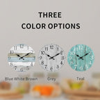 Wall Clock, 14 Inch Wall Clocks Battery Operated Silent Non Ticking, Large - Image 3