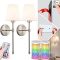 Peel and Stick Wall Sconces, Stick On Wall Sconce Set of 2, Battery Operated by SlywiseLLC