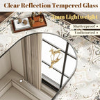 VooBang Wide Arched Wall Mirror, 31 x 32 inch Arch Bathroom Mirror, Wall - Image 4