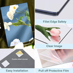 JUNEBRUSHS 4 Pack Self Adhesive Acrylic Mirror, 12X 12 Inch Mirror Tiles - Image 3