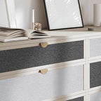 SHUFA Gray Cotton-Like Textured Grasscloth Wallpaper Matte Thick Real Woven - Image 8