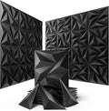 Sonicism Wall Panels Upgrade 16 Pack, 0.7”x11.8”x11.8”Pyramid 3D Wall Panels by Sonicism