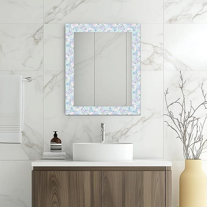 HOMETITUTE Wallpaper Border Peel and Stick Wall Border Pastel Floral Garden - Image 6