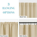 RYB HOME Bathroom Curtains Blackout - Image 6