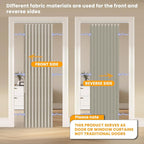 AJAZZ 100% Blackout Magnetic Door Curtain Accordion Doors Interior Folding - Image 3
