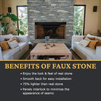 AZ Faux High-Density Polyurethane Faux Stone Flush Inside Corner - Image 4