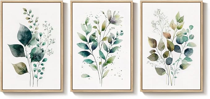 Framed Green Botanical Wall Art - Image 9