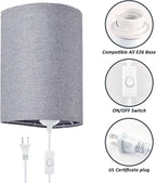 Wall Sconces Set of 2, Plug in Wall Sconces - Image 3