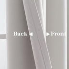 IGEMAEVE Greyish White Curtains 84 Inch Length 2 Panels Set, Light Filtering - Image 4
