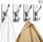 pickpiff Brushed Nickel Self Adhesive Coat Hooks by pickpiff