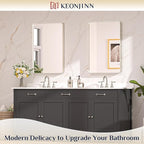Keonjinn 20 x 30 Inch Brushed Nickel Bathroom Mirrors - Image 2