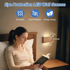 Wood Wall Sconce Indoor Wall Lights Hardwired 1 Pack Up and Down Wall Mount - Image 5