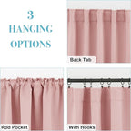 RYB HOME Kitchen Window Curtains Over Sink - Image 4