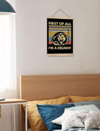 Foritho First of All I'm a Delight Sarcastic Angry Opossum Poster Wall Art - Image 3