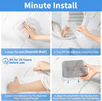 Diesisa 2pc Acrylic Wall Mount Organizer, Adhesive Cabinet Door Organizer - Image 5