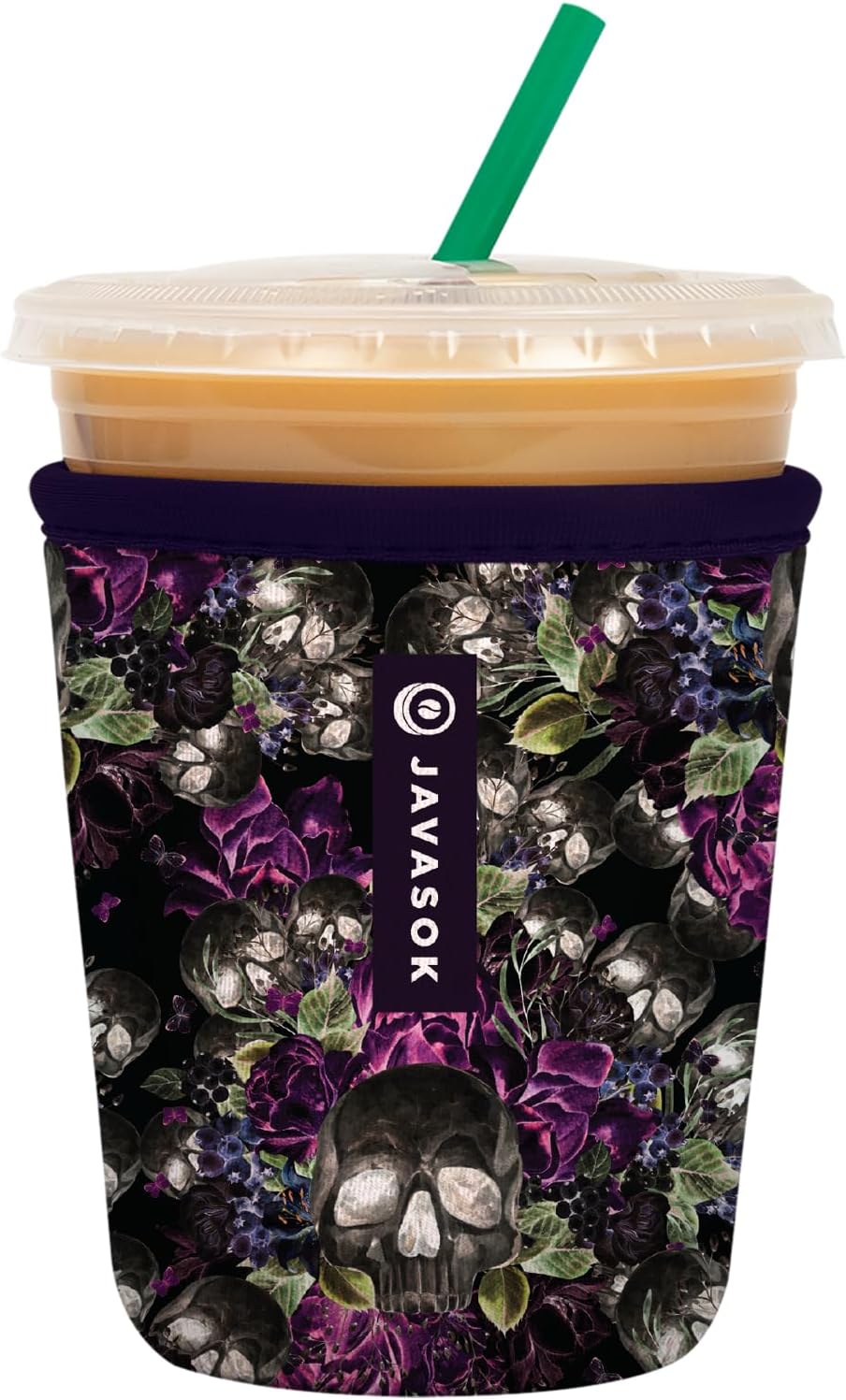 Sok It JavaSok Iced Coffee & Cold Soda Insulated Neoprene Cup Sleeve (After Dark, Small: 16-20oz)