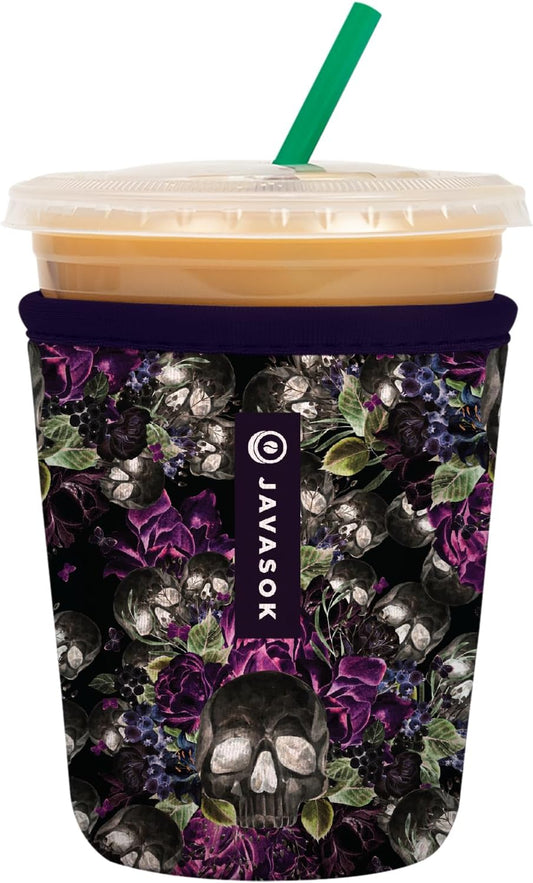 Sok It JavaSok Iced Coffee & Cold Soda Insulated Neoprene Cup Sleeve (After Dark, Small: 16-20oz)