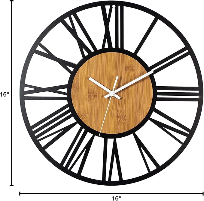 1st owned Wall Clocks for Living Room Decor, Round Silent Non Ticking, Modern - Image 9