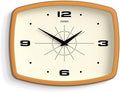 JONES CLOCKS® Movie wall Clock | Retro Rectangular Clock | 10 inch | Mustard by JONESCLOCKS