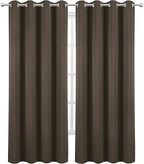 LEMOMO Blackout Curtains 66 x 95 inch/Chocolate Brown Curtains Set of 2 - Image 2